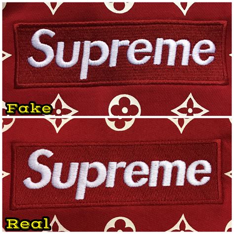 supreme lv slides fake|real vs false supreme shoes.